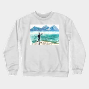 Feeding the birds Crewneck Sweatshirt